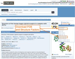 Where to download files from PDB entry.